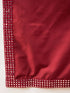 Vastramay Boy's Cream Mirror Work Jacket And Solid Kurta Pyjama Set With Maroon Ethnic Dupatta