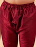 Vastramay Boy's Yellow Ethnic Printed Jacket With Maroon Kurta and Pyjama Set