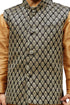 JBN CREATION Boys' Black Silk Blend Nehru Jackets