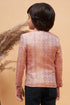 VASTRAMAY Pink Banarasi Brocade Jodhpuri Bapp Beta Set