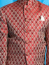 JBN CREATION Boy's Maroon Woven Silk Blend Jodhpuri