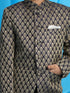 JBN CREATION Boy's Navy Blue Woven Silk Blend Jodhpuri