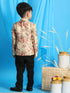 Vastramay Boy's Beige Printed Jodhpuri