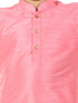 Vastramay Boys Pink Silk Blend Kurta and Pyjama Set