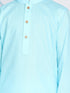 Vastramay Boys Aqua Blue Kurta And Dhoti Set