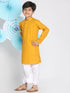 Vastramay Boys Mustard Kurta And Dhoti Set