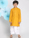 Vastramay Boys Mustard Kurta And Dhoti Set