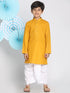 Vastramay Boys Mustard Kurta And Dhoti Set