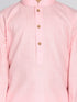 Vastramay Boys Pink Kurta And Dhoti Set