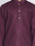 Vastramay Boys Purple Kurta And Dhoti Set