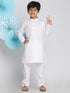 Vastramay Boys' White Kurta Pyjama Set