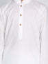 Vastramay Boys White Kurta Pyjama Set With Prayer Cap