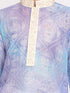 Vastramay Boys' Blue And Cream Kurta Pyjama Set