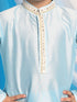 Vastramay Boys' Aqua Blue Viscose Kurta and Pyjama Set
