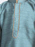 Vastramay Boys' Blue Cotton Silk Blend Kurta and Pyjama Set