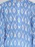 Vastramay Boys Traditional Ikkat Print Flat Collar Kurta And Pyjama Set