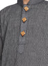 Vastramay Boys Black Handloom Pure Cotton Kurta