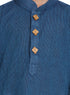 Vastramay Boys Blue Handloom Pure Cotton Kurta