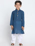 Vastramay Boys Blue Handloom Pure Cotton Kurta