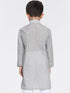 Vastramay Boy's Grey Handloom Pure Cotton Kurta