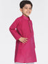 Vastramay Boys' Purple Handloom Pure Cotton Kurta