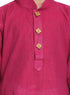 Vastramay Boys' Purple Handloom Pure Cotton Kurta