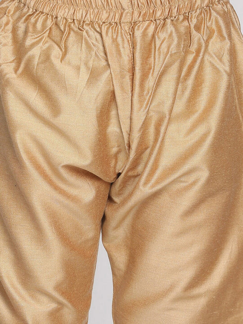 Vastramay Boy's' Purple Jacket Style Kurta And Purple Pyjama Set