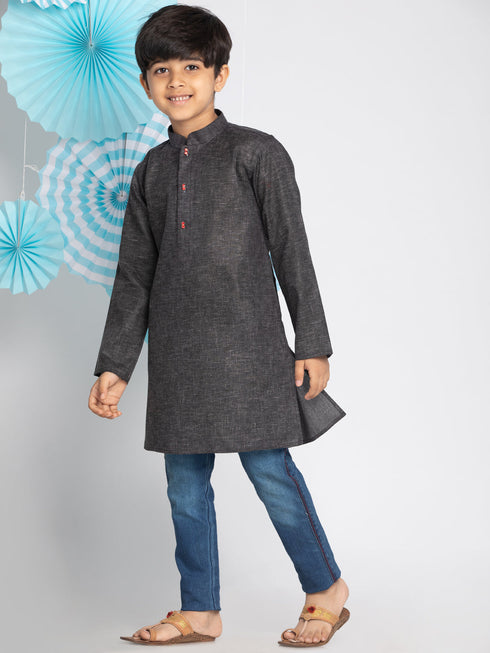 Vastramay Boys' Black Kurta