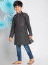Vastramay Boys' Black Kurta