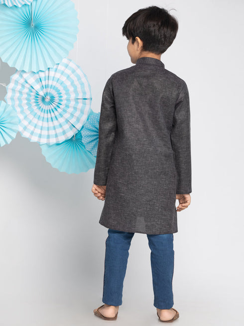 Vastramay Boys' Black Kurta