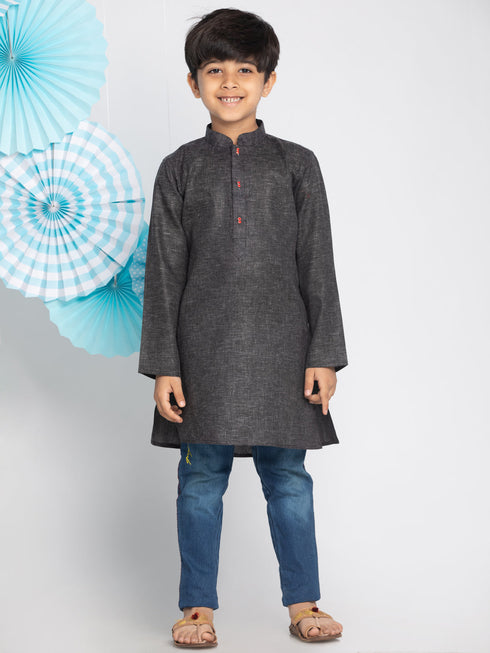 Vastramay Boys' Black Kurta