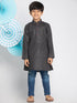 Vastramay Boys' Black Kurta