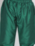 Vastramay Boys' Green Jacquard Kurta Pyjama Set