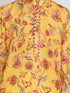 Vastramay Boys' Multicolor-Base-Mustard Kurta