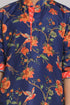 VASTRAMAY Multicolor-Base-Blue And Cream Baap Beta Kurta Set