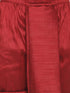 Vastramay Boys' Orange And Maroon Kurta and Dhoti Set