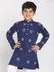 Vastramay Boys' Blue Bandhni Print Kurta