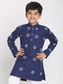 Vastramay Boys' Blue Bandhni Print Kurta