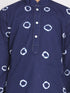 Vastramay Boys' Blue Bandhni Print Kurta