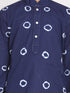 Vastramay Boys' Blue And White Kurta Pyjama Set