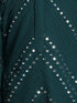 VASTRAMAY Green Mirror Kurta Pyjama Siblings Set