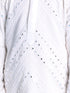 Vastramay Boys' White Mirror Kurta Pyjama Set