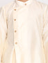 Vastramay Boys Cream Color Angrakha Kurta with Pyjama Set
