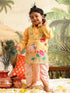 VASTRAMAY SISHU Boys' Yellow Krishna Kurta And Dhoti Set