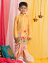 Vastramay Boys' Yellow Krishna Kurta And Dhoti Set