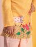 Vastramay Boys' Yellow Krishna Kurta And Dhoti Set