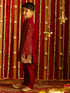 Vastramay Boys' Maroon Sequin With Zari Worked Georgette Kurta Pyjama Set