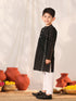 Vastramay Boy's Black Kurta Pyjama Set