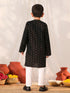 Vastramay Boy's Black Kurta Pyjama Set