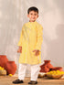 Vastramay Boy's Yellow Kurta Pyjama Set